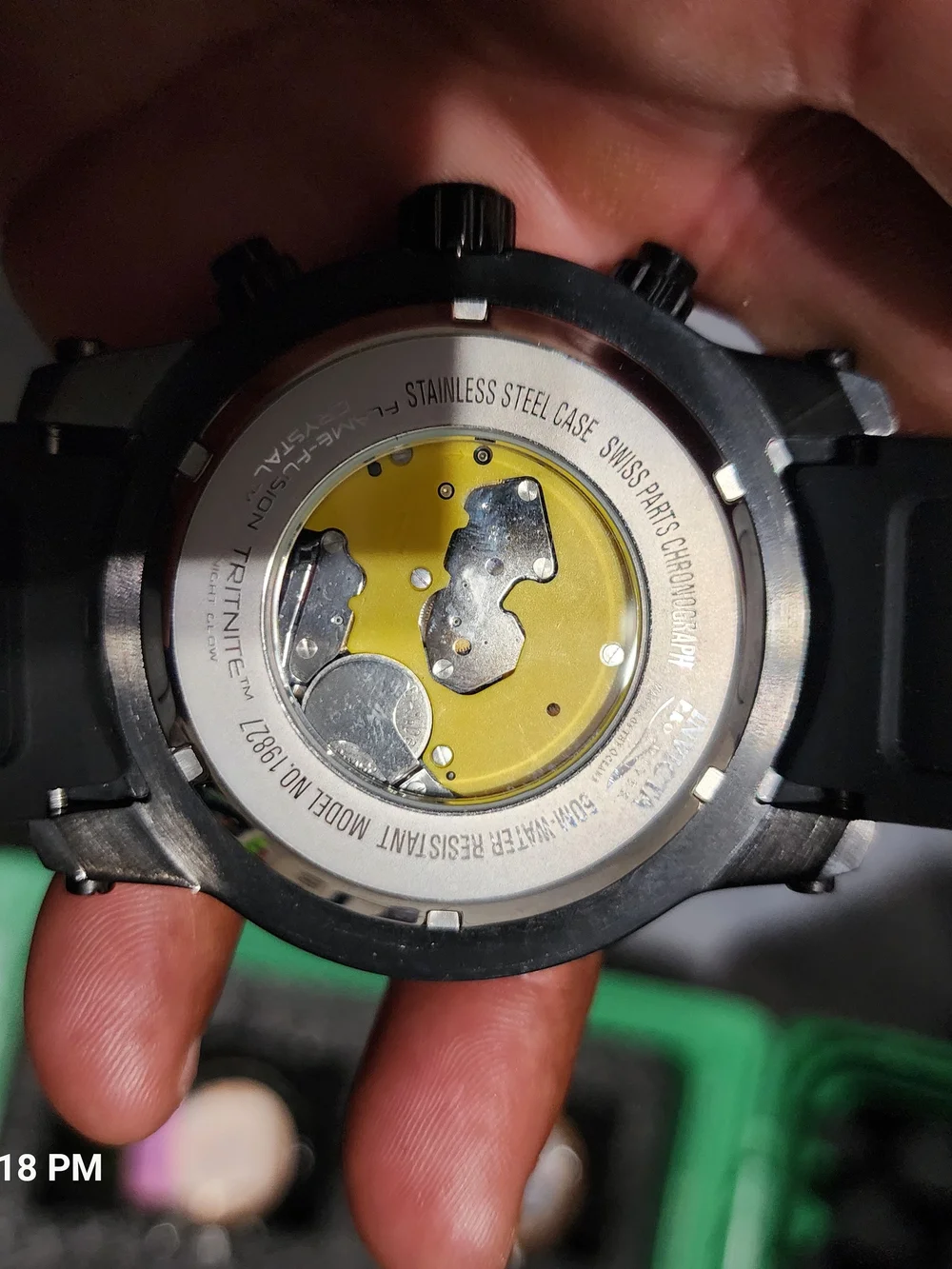 Invicta Black and Orange Sport Chronograph Watch